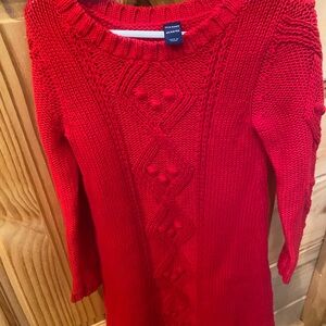 Old Navy toddler girls red sweater dress. Perfect for the holidays! Barely worn.